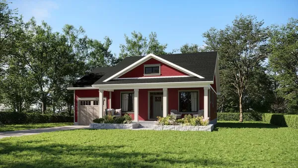 Rendering of the Charleston Bungalow in Watercolour, Westport.