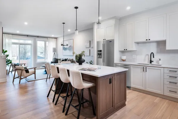 Kitchen of Cataraqui Bungalow Townhome at Watercolour, Westport.