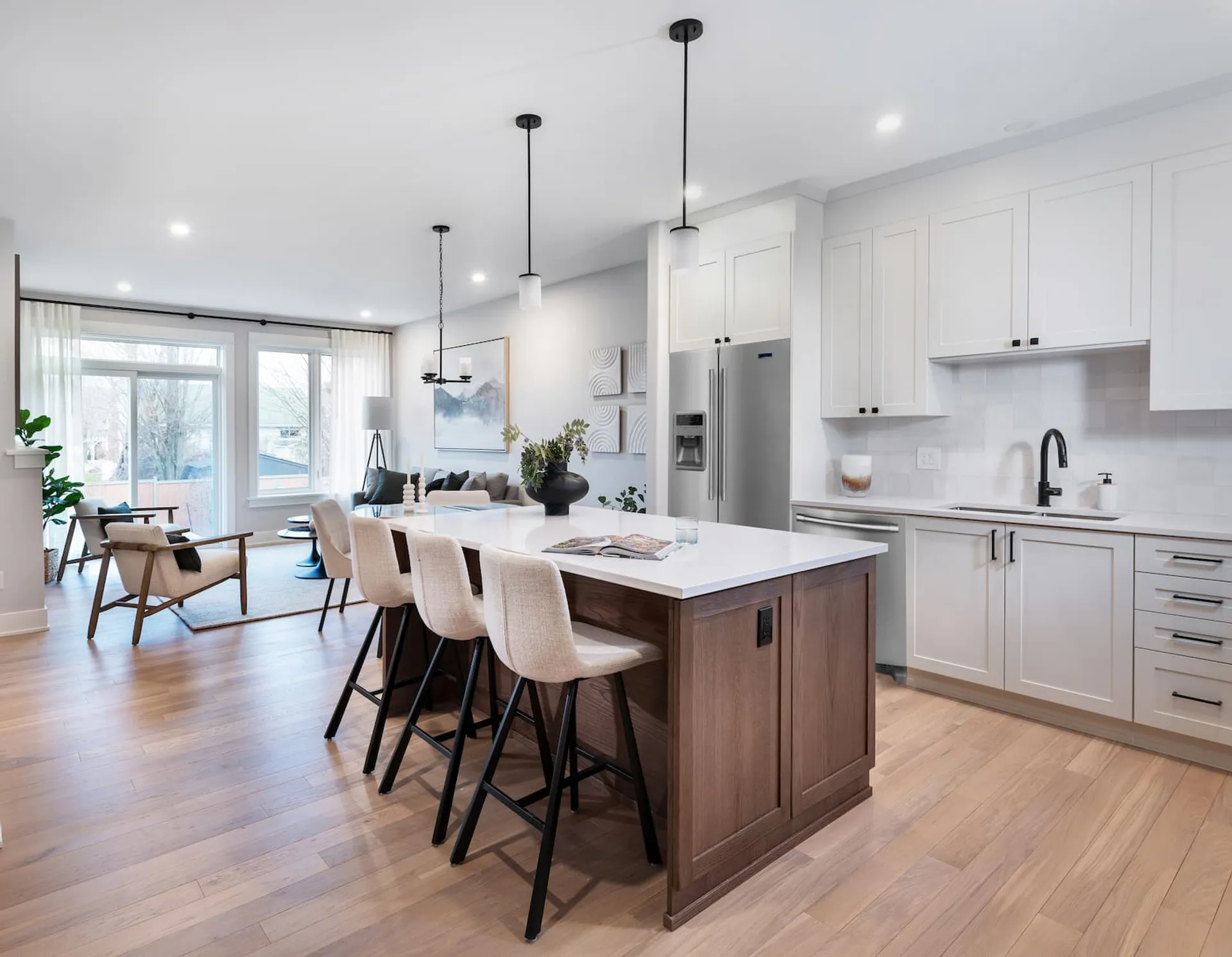 Kitchen of Cataraqui Bungalow Townhome at Watercolour, Westport.