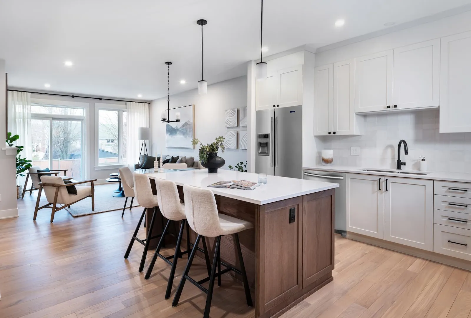 Kitchen of Cataraqui Bungalow Townhome at Watercolour, Westport.