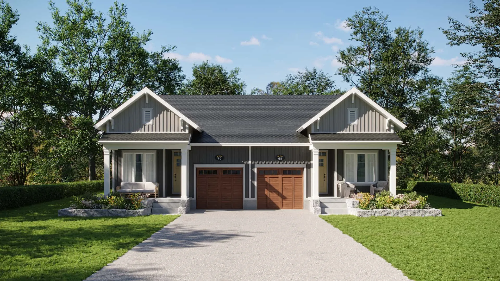 Front elevation rendering of the Kingston.