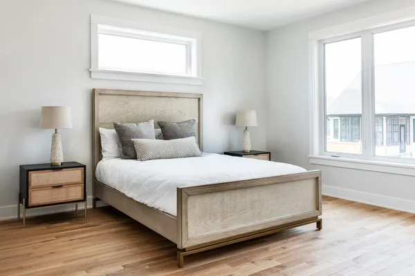 Bedroom of the Benson Bungalow at Watercolour Westport, 110 Hearthside Dr.
