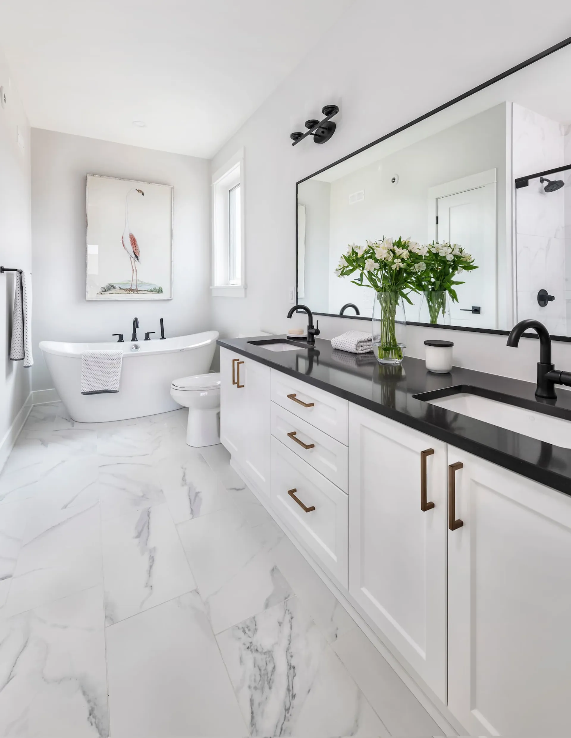 Bathroom of the Benson Bungalow at Watercolour Westport, 110 Hearthside Dr.