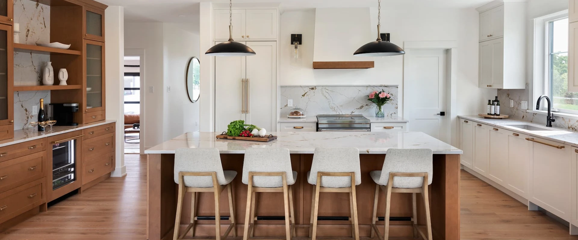 Image of kitchen and dining room in Watercolour Westport home.