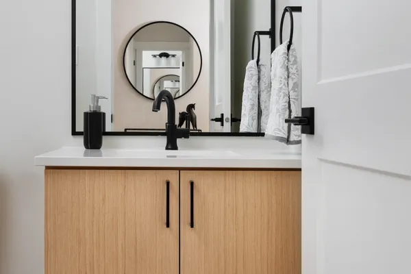 Bathroom in Frontenac attached bungalow at Watercolour Westport