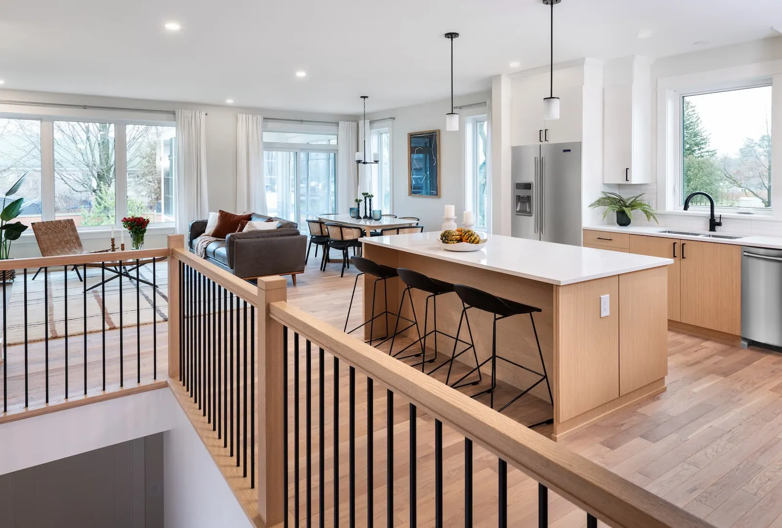 Kitchen in Frontenac attached bungalow at Watercolour Westport
