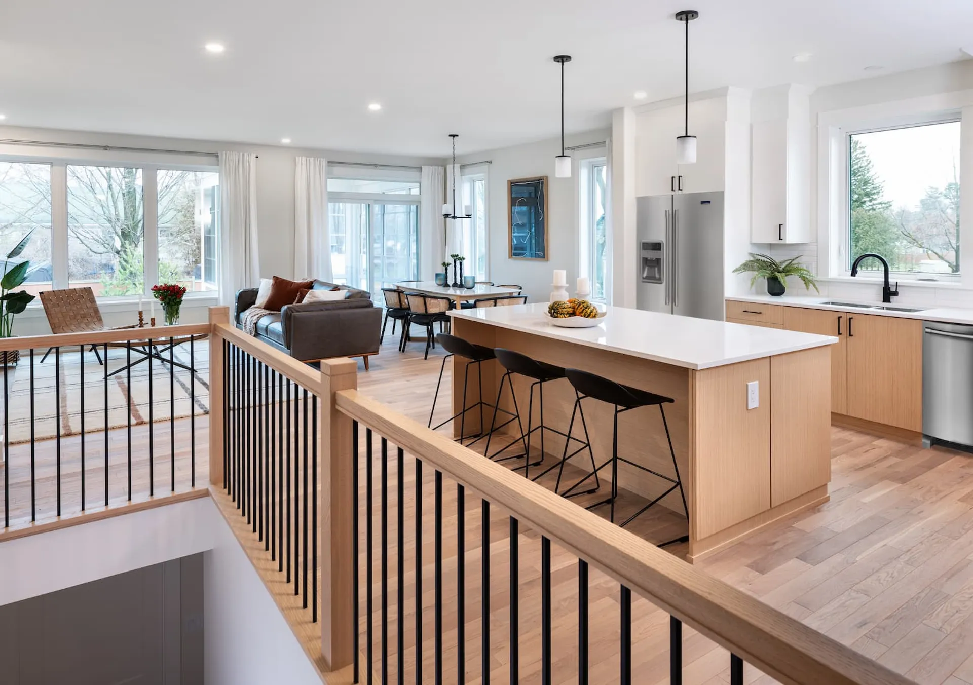 Kitchen in Frontenac attached bungalow at Watercolour Westport
