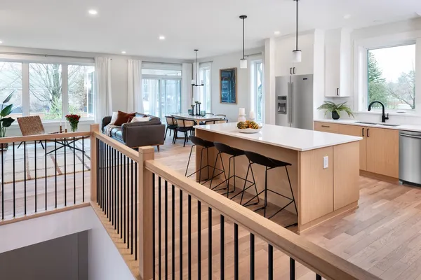 Kitchen in Frontenac attached bungalow at Watercolour Westport