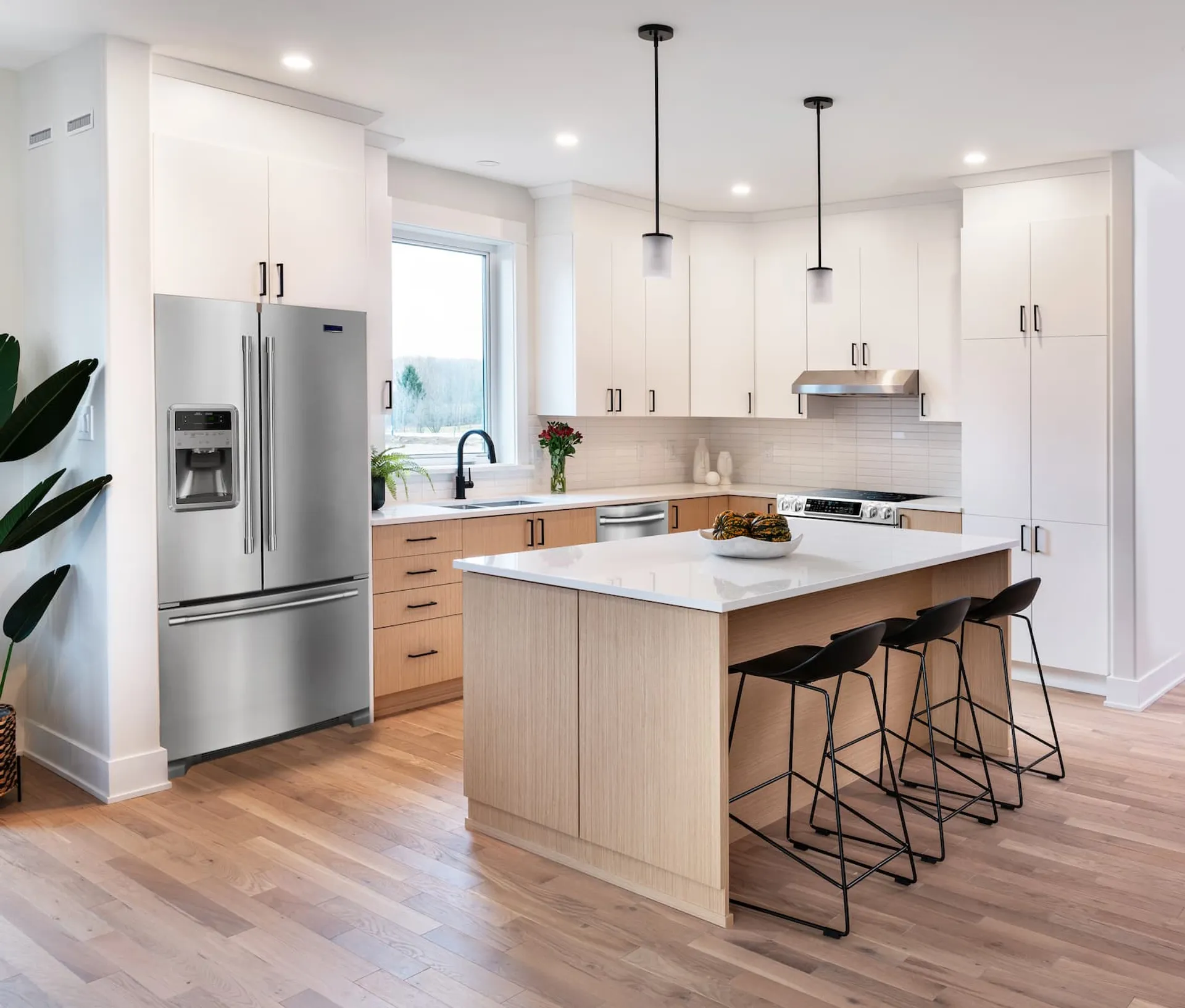 Kitchen in Frontenac attached bungalow at Watercolour Westport