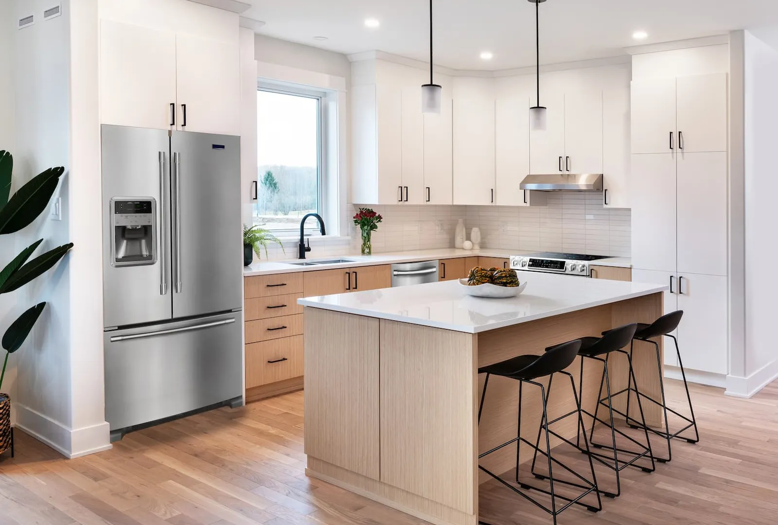 Kitchen in Frontenac attached bungalow at Watercolour Westport