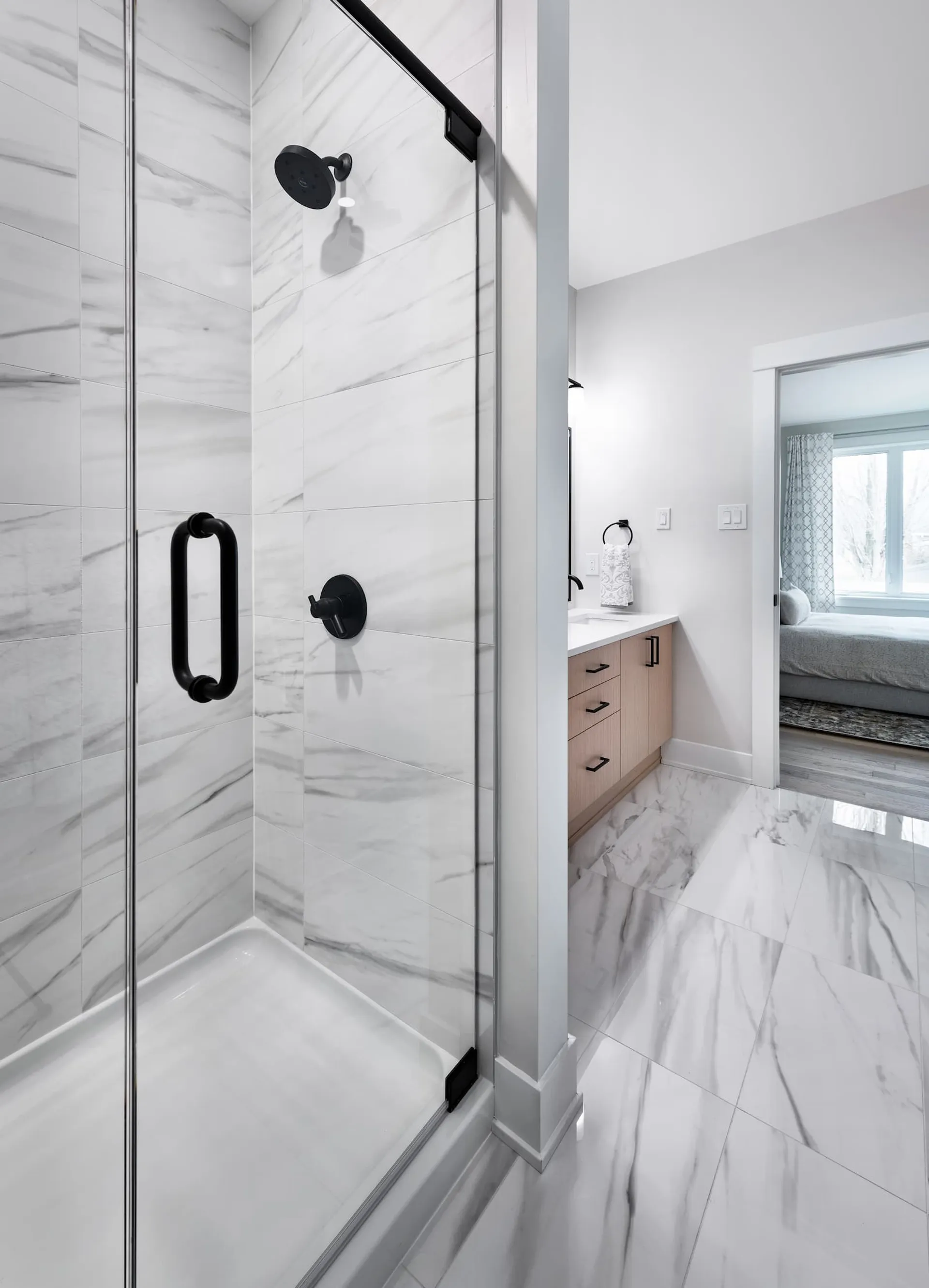 Bathroom in Frontenac attached bungalow at Watercolour Westport