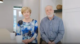 Peter and Linda, residents at Watercolor Westport.