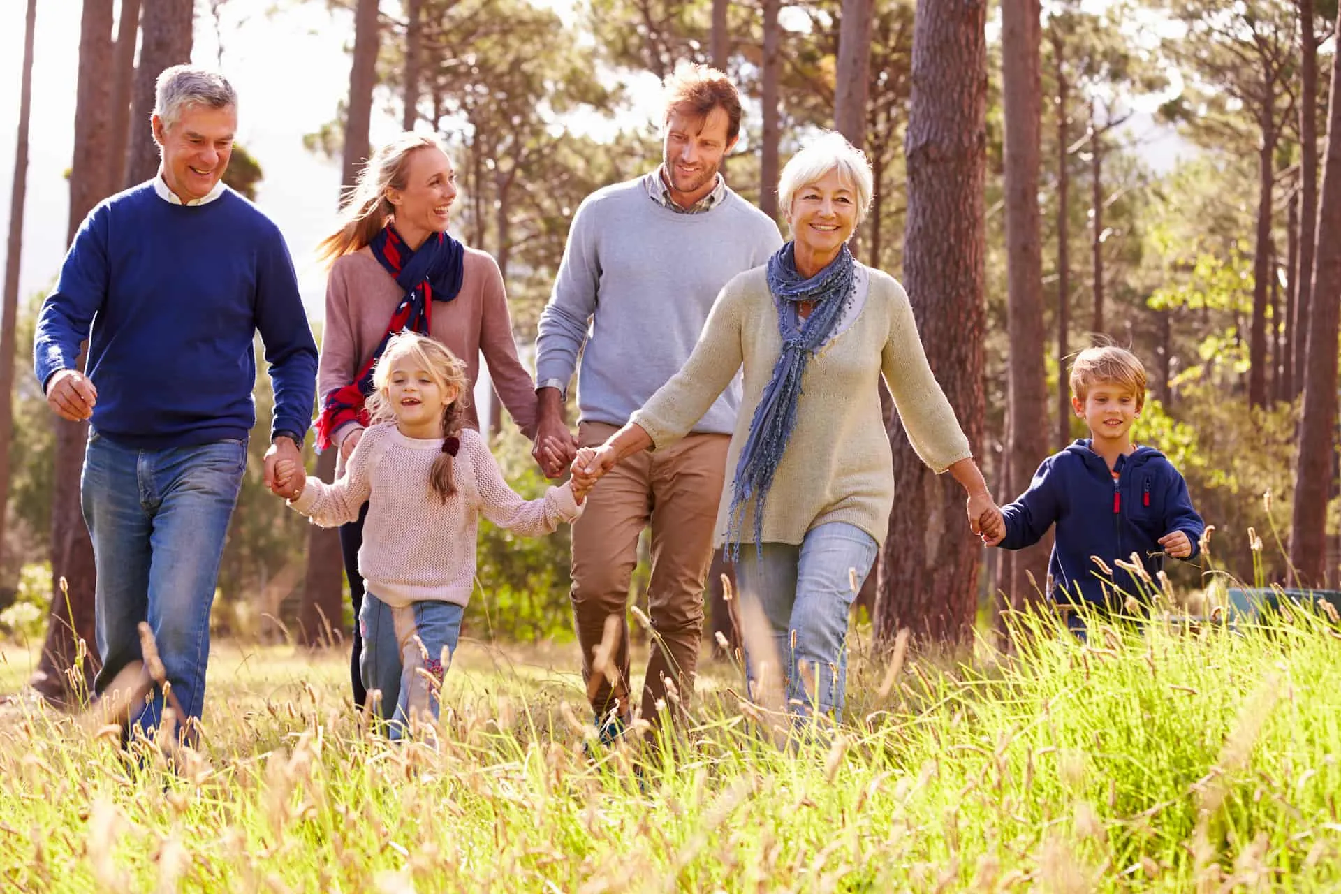 A happy family in a Land Ark Homes community.