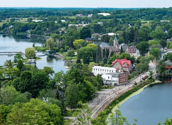 A view of Westport from on top of Mount Foley.