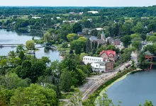 A view of Westport from on top of Mount Foley.