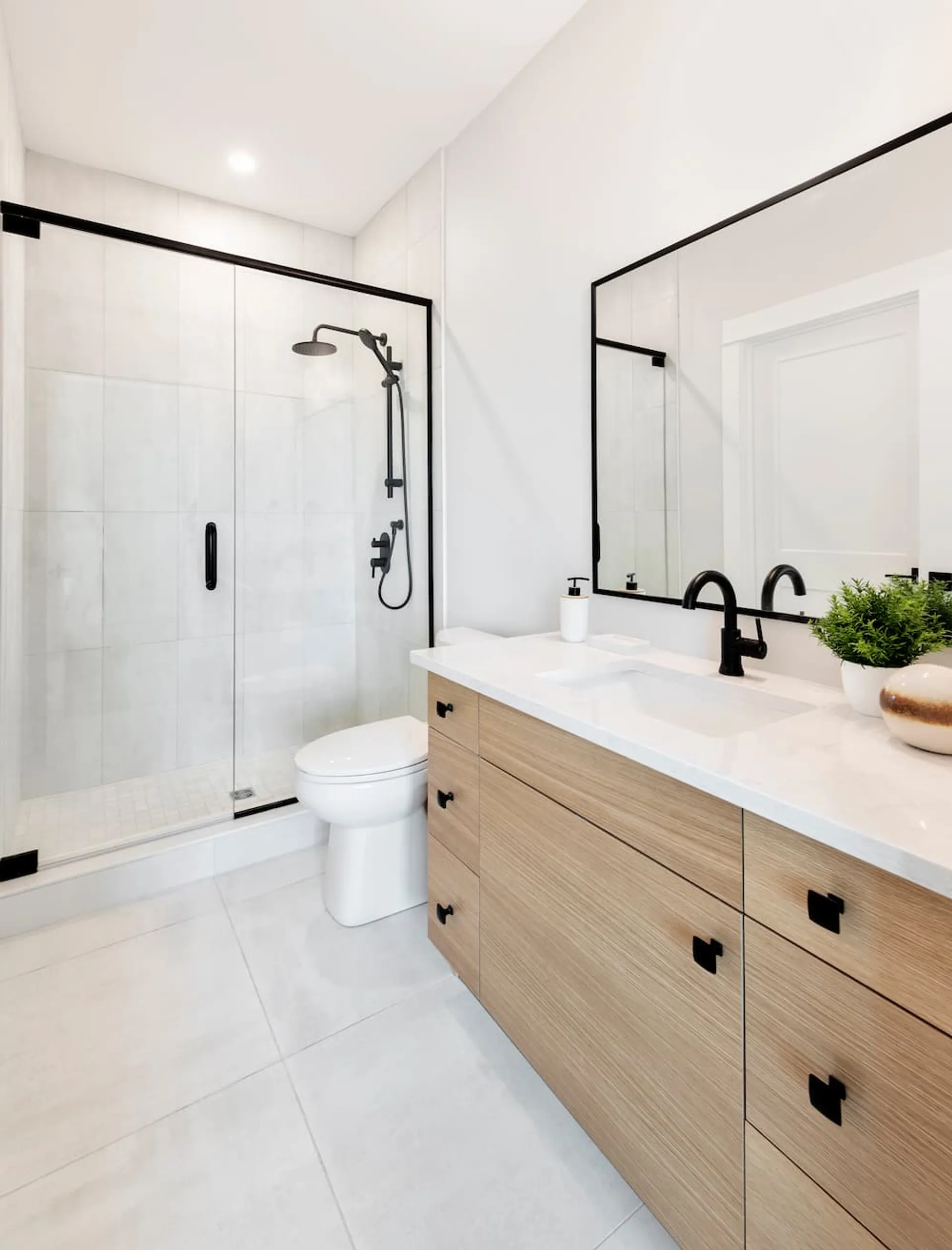 Bathroom in model home at Watercolour Westport.