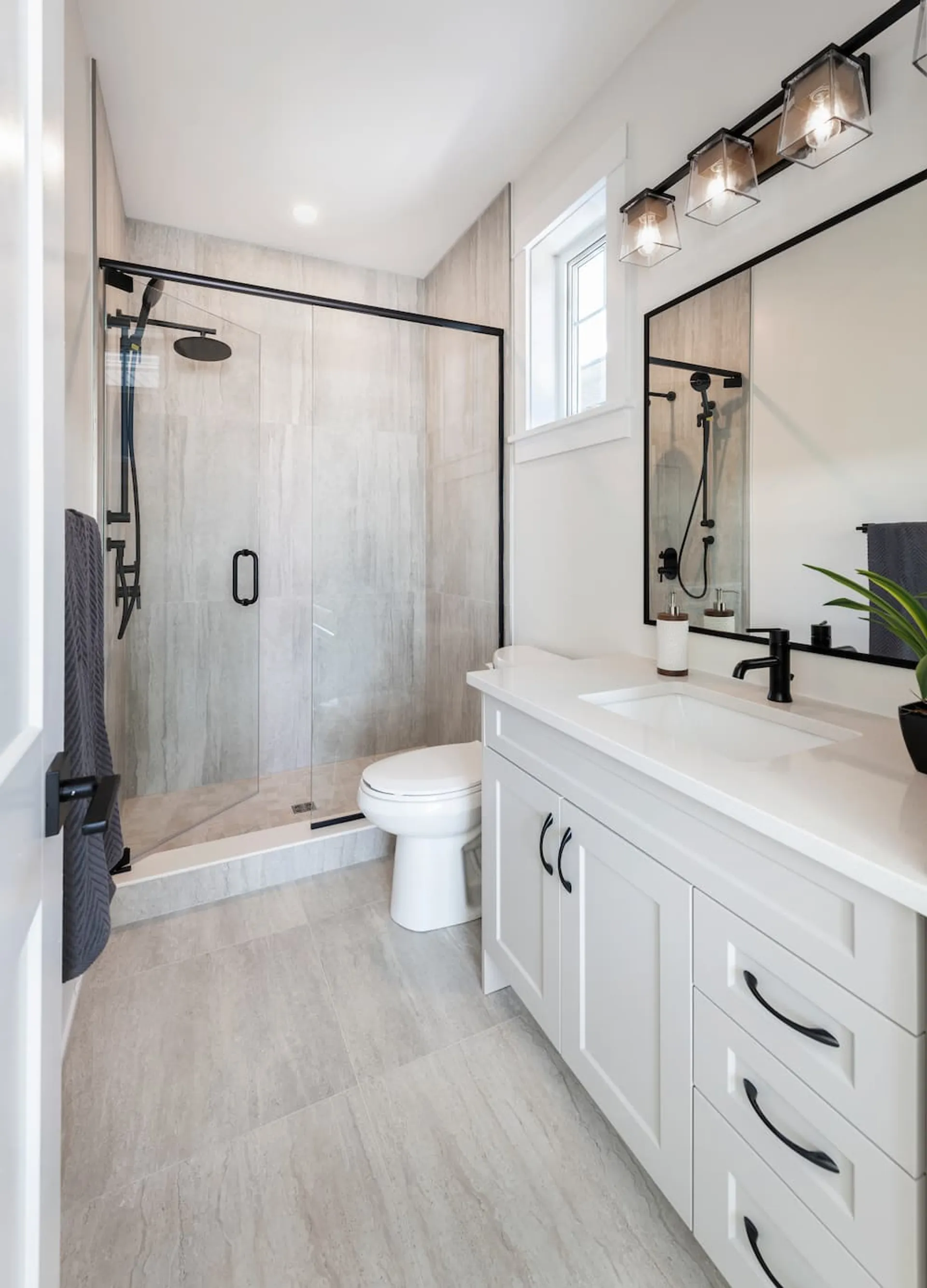 Bathroom in model home at Watercolour Westport.
