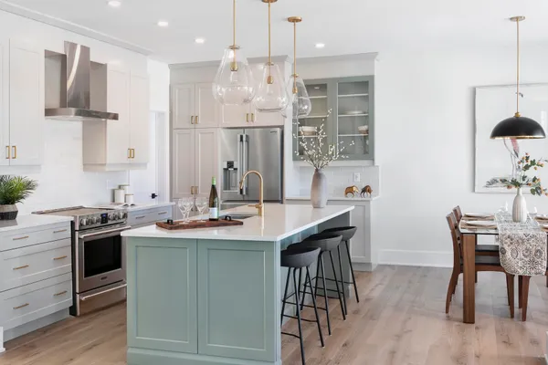 Kitchen in model home at Watercolour Westport.