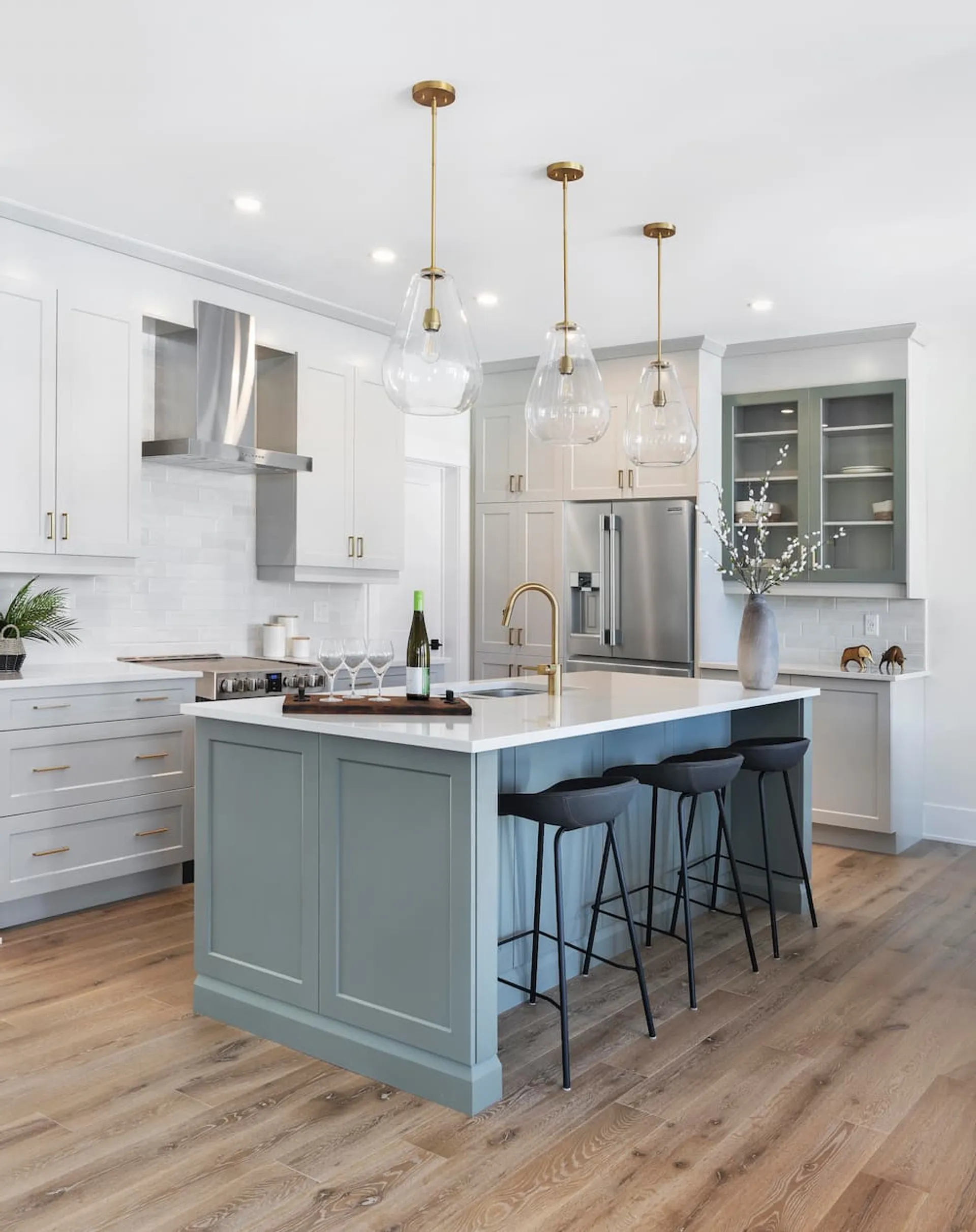 Kitchen in model home at Watercolour Westport.