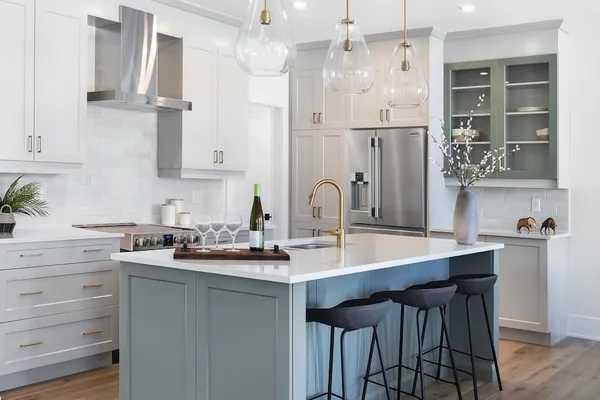 Kitchen in model home at Watercolour Westport.