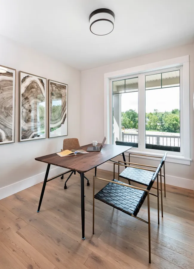 An office from a model home in Watercolour Westport.