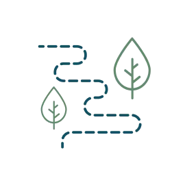 Walking trail icon